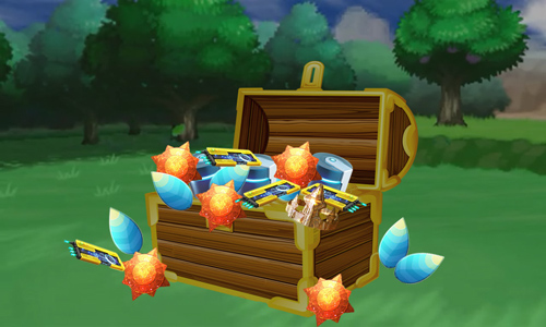 Pokemon Go evolution items in a chest